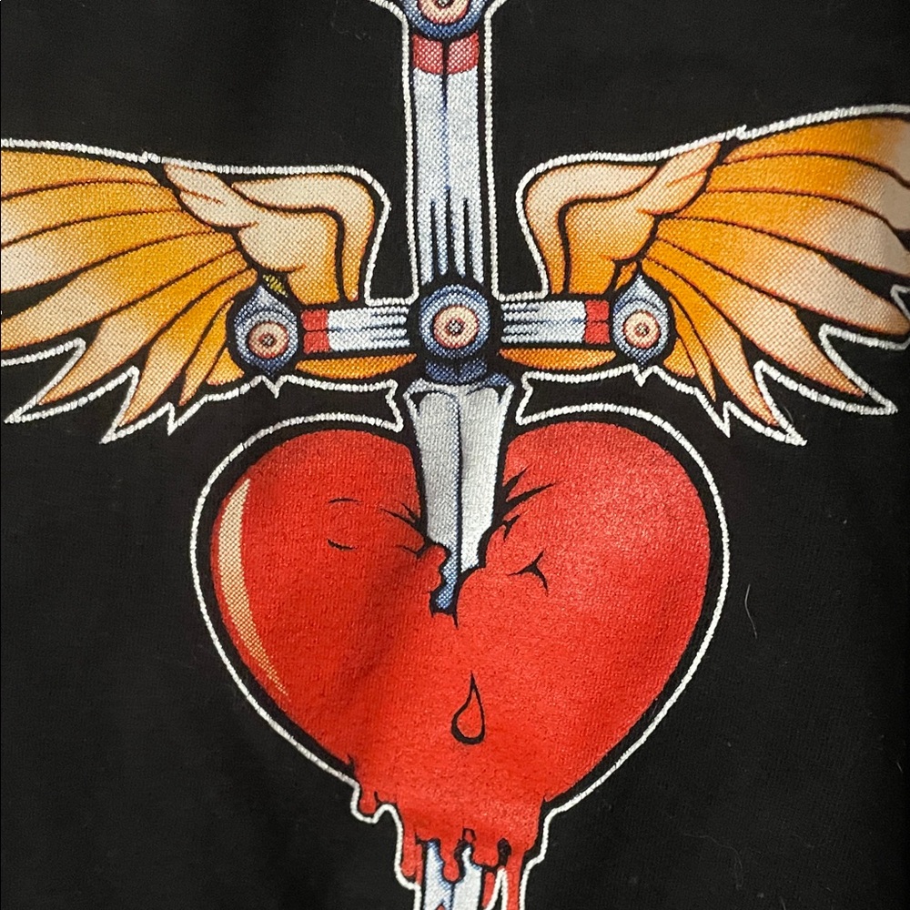 Bon Jovi Black Graphic Concert T-Shirt - Picture 3 of 4